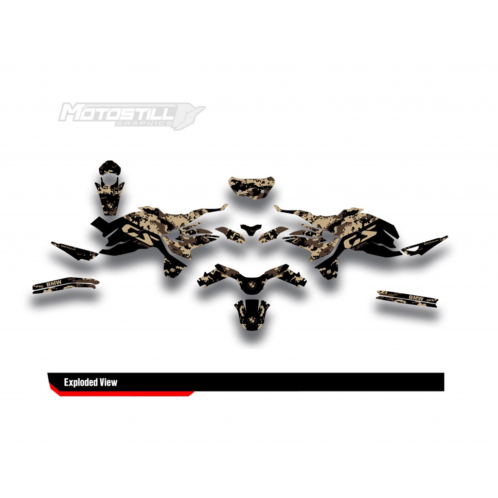 BMW F 750 GS - F 800 GS - F 850 GS  /  2017 - 2025  GRAPHIC SET - DECAL KIT