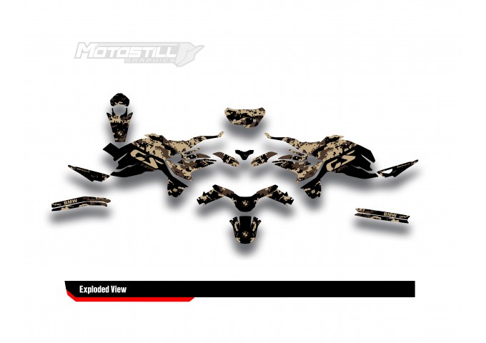BMW F 750 GS - F 800 GS - F 850 GS  /  2017 - 2025  GRAPHIC SET - DECAL KIT