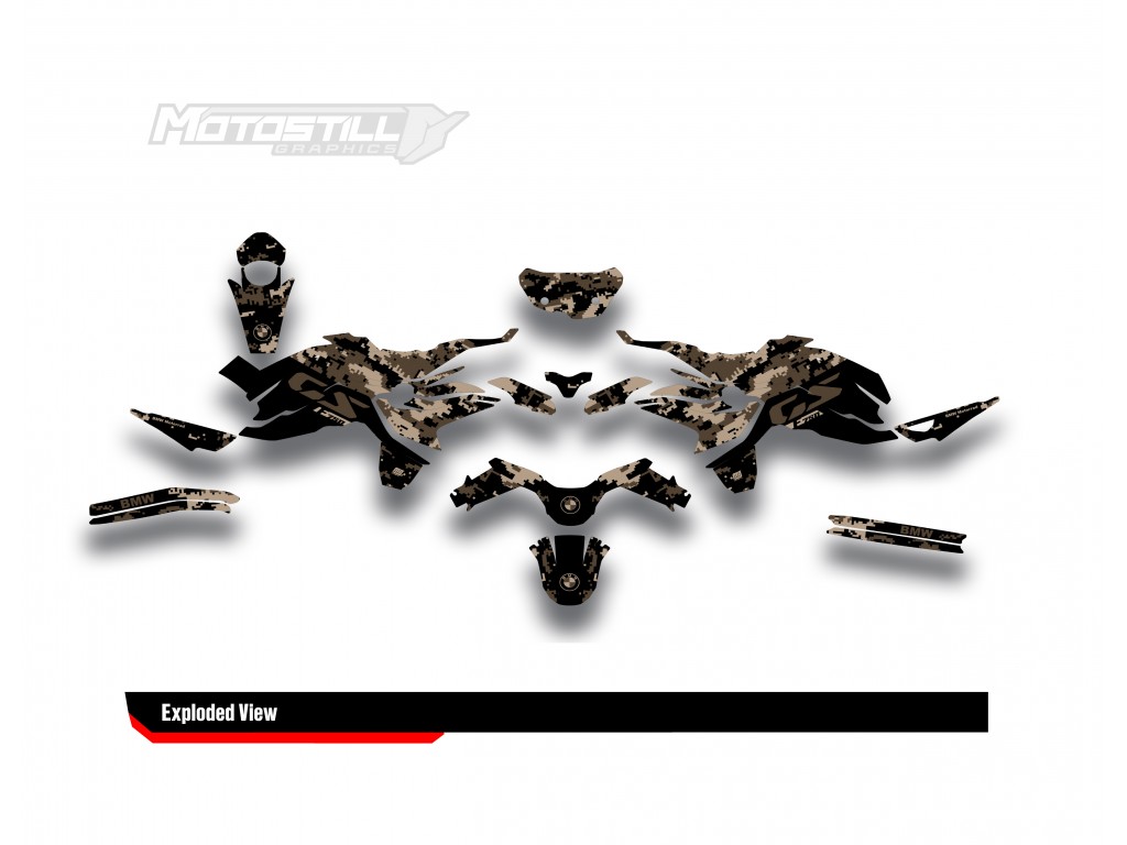 BMW F 750 GS - F 800 GS - F 850 GS  /  2017 - 2025  GRAPHIC SET - DECAL KIT