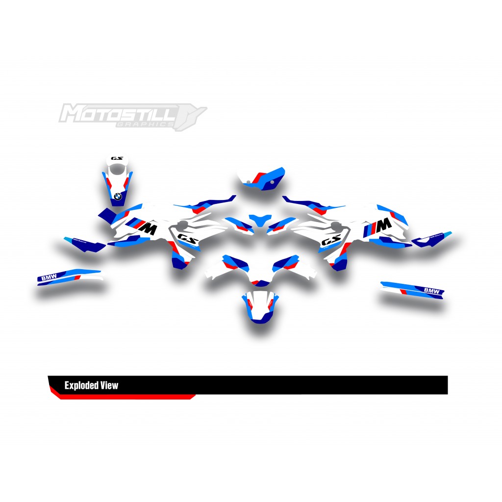 BMW F 750 GS - F 800 GS - F 850 GS  /  2017 - 2025  GRAPHIC SET - DECAL KIT