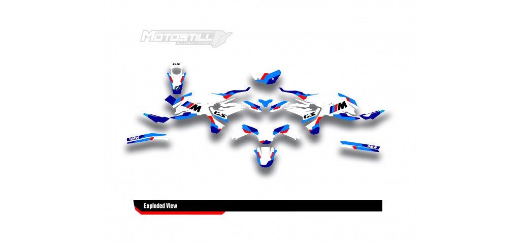 BMW F 750 GS - F 800 GS - F 850 GS  /  2017 - 2025  GRAPHIC SET - DECAL KIT
