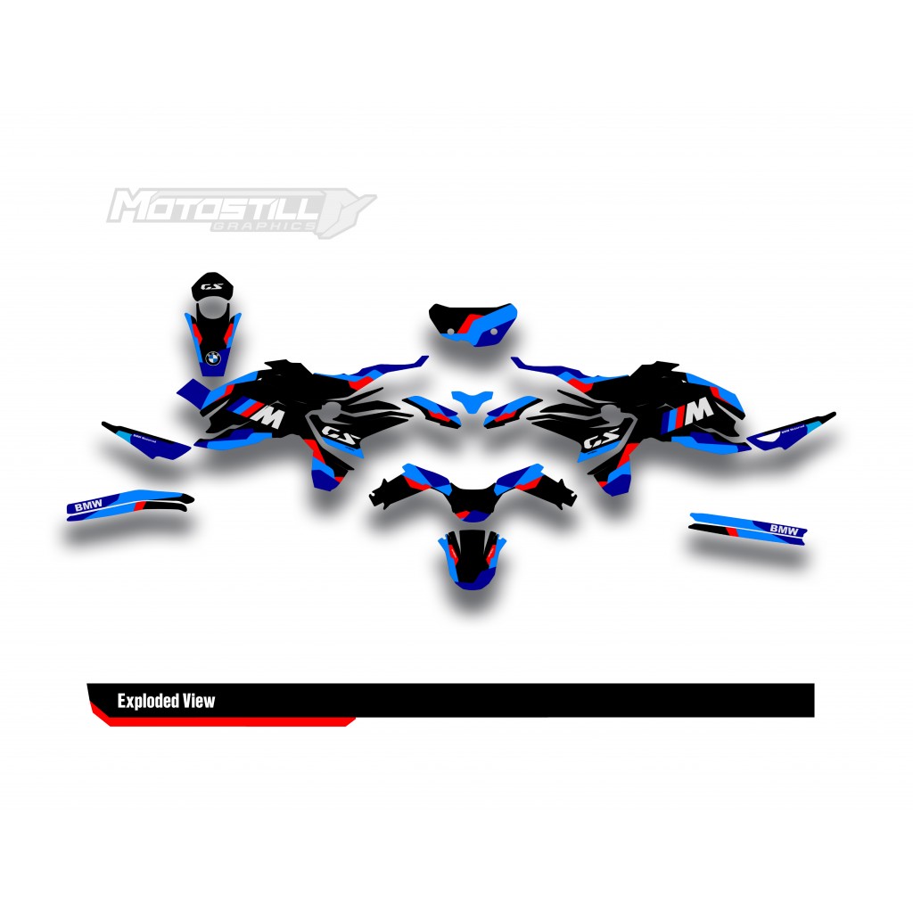 BMW F 750 GS - F 800 GS - F 850 GS  /  2017 - 2025  GRAPHIC SET - DECAL KIT