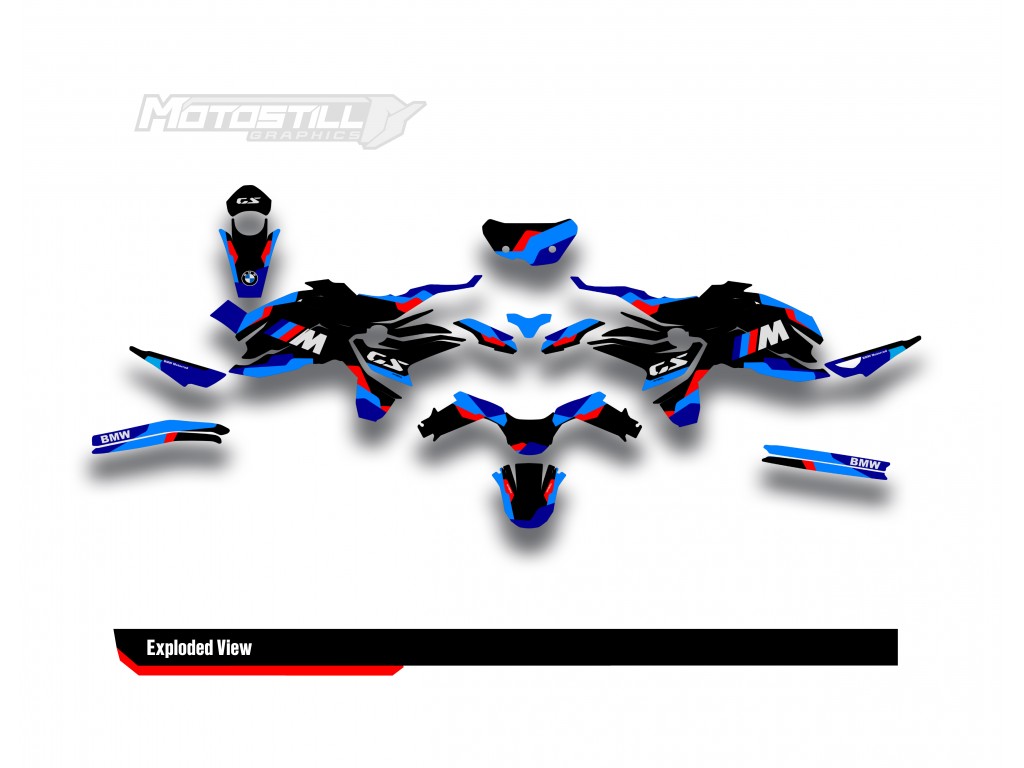 BMW F 750 GS - F 800 GS - F 850 GS  /  2017 - 2025  GRAPHIC SET - DECAL KIT