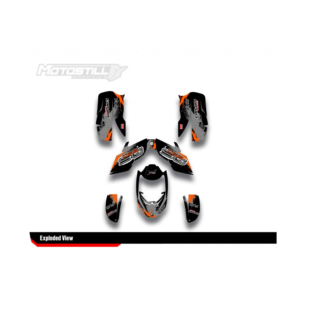 CAN-AM DS 650 GRAPHIC SET - DECAL KIT