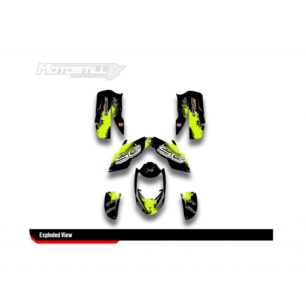 CAN-AM DS 650 GRAPHIC SET - DECAL KIT
