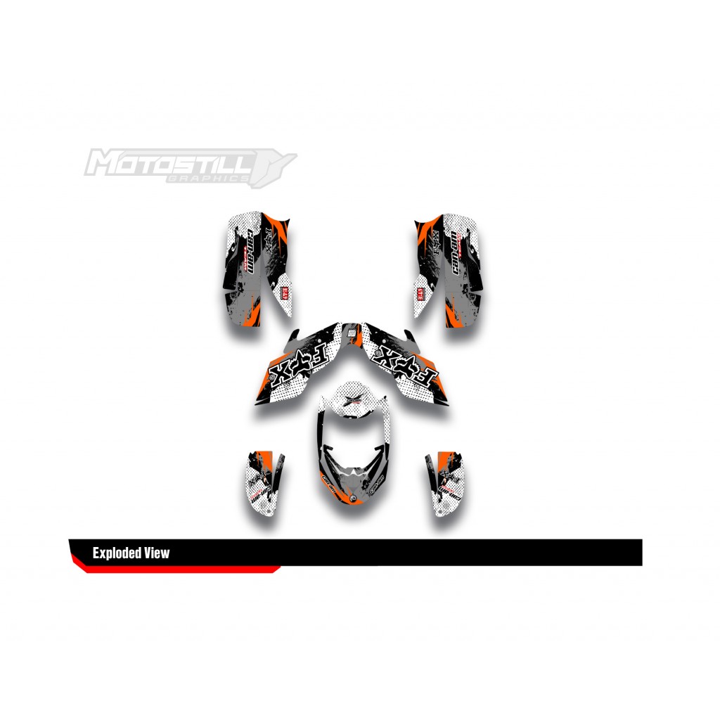 CAN-AM DS 650 GRAPHIC SET - DECAL KIT