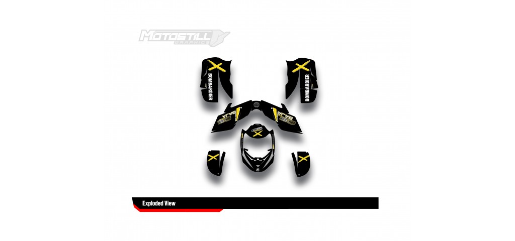 CAN-AM DS 650 GRAPHIC SET - DECAL KIT