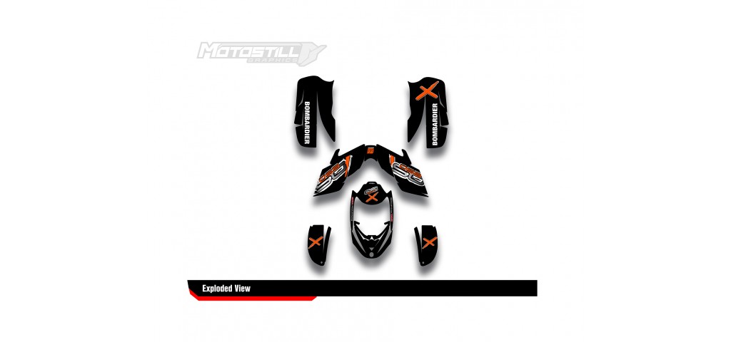 CAN-AM DS 650 GRAPHIC SET - DECAL KIT