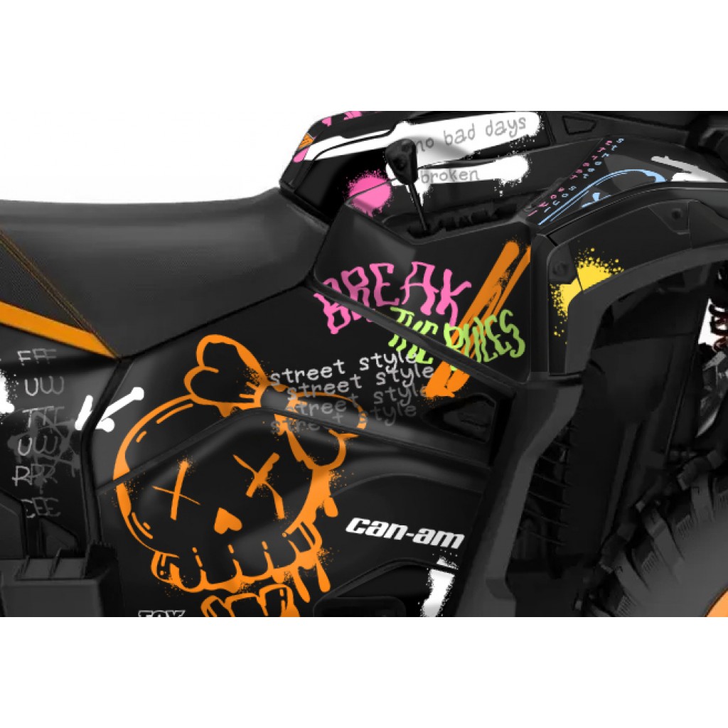 CAN-AM OUTLANDER G3 850 - 1000R -- 2025 GRAPHIC SET - DECAL KIT