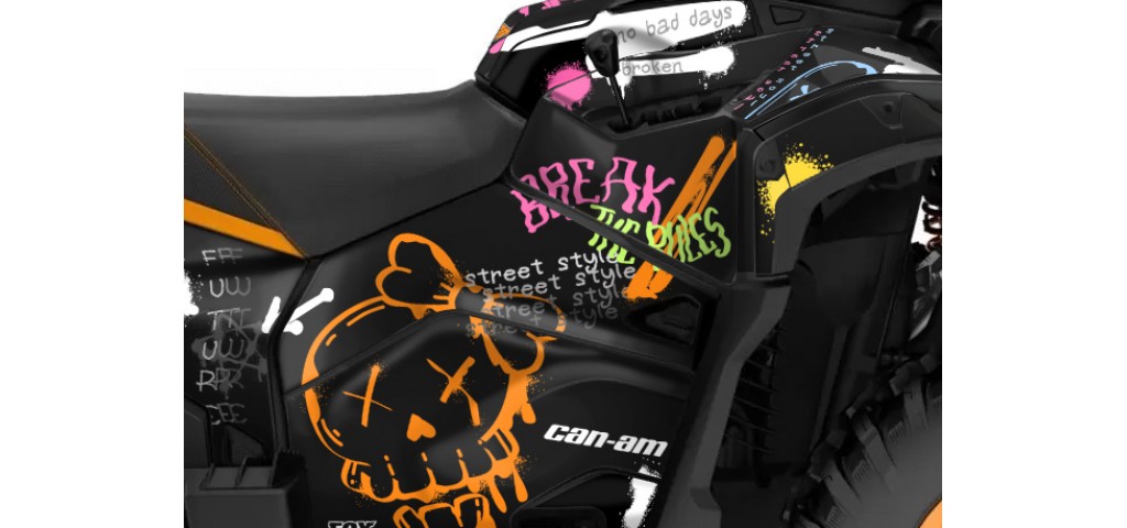 CAN-AM OUTLANDER G3 850 - 1000R -- 2025 GRAPHIC SET - DECAL KIT