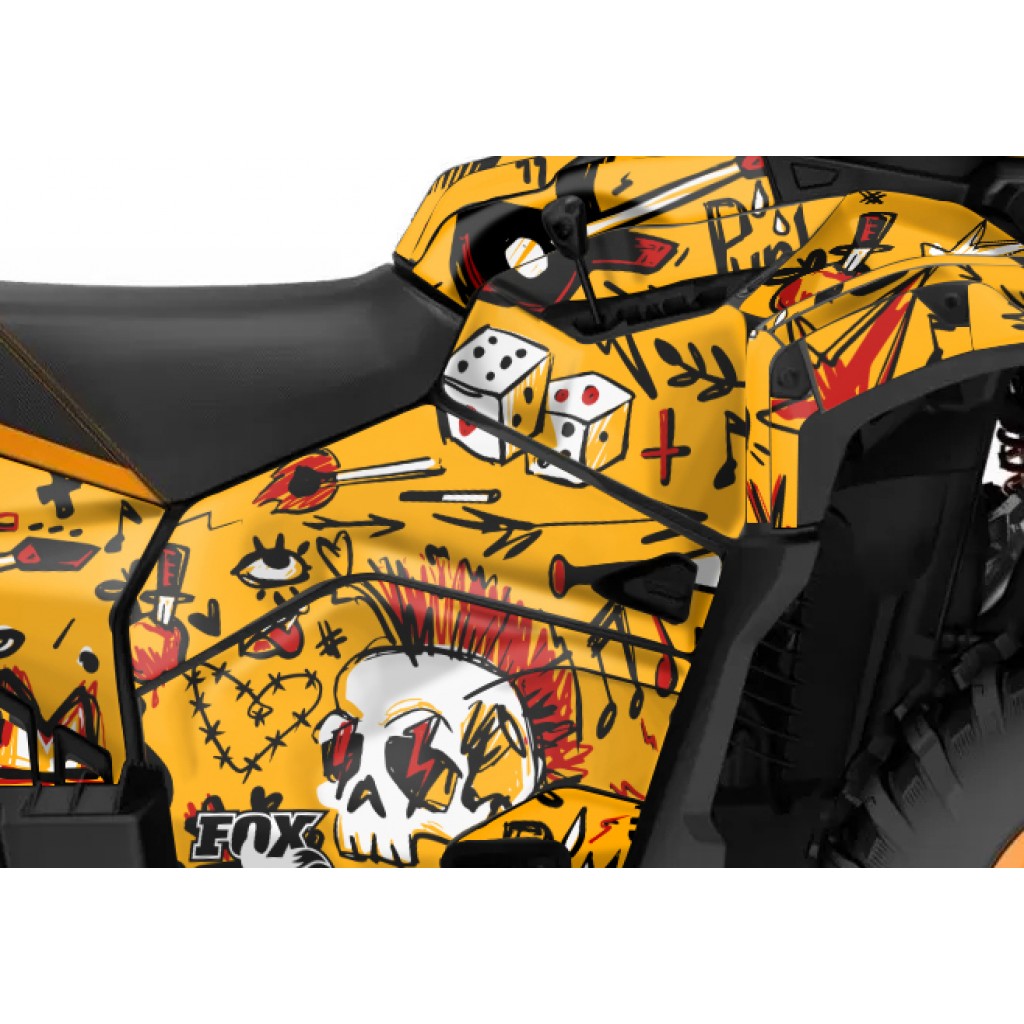 CAN-AM OUTLANDER G3 850 - 1000R -- 2025 GRAPHIC SET - DECAL KIT