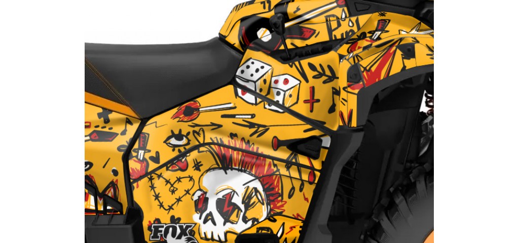 CAN-AM OUTLANDER G3 850 - 1000R -- 2025 GRAPHIC SET - DECAL KIT