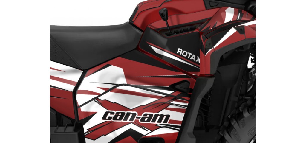 CAN-AM OUTLANDER G3 850 - 1000R -- 2025 GRAPHIC SET - DECAL KIT
