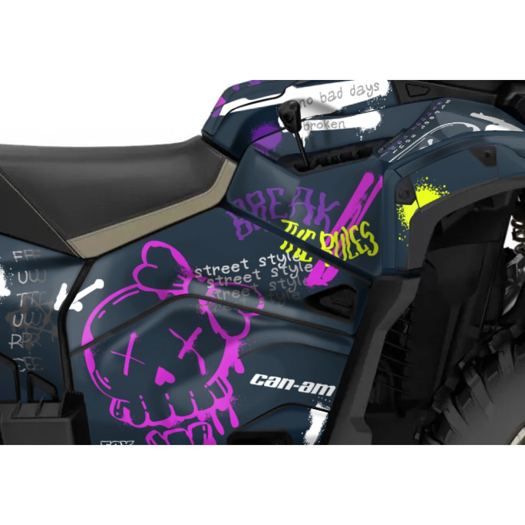 CAN-AM OUTLANDER G3 850 - 1000R -- 2025 GRAPHIC SET - DECAL KIT