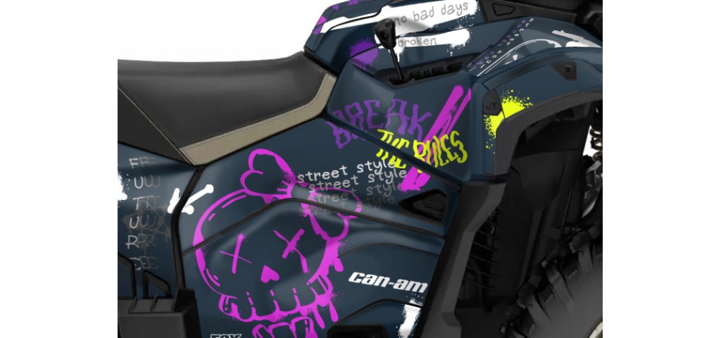 CAN-AM OUTLANDER G3 850 - 1000R -- 2025 GRAPHIC SET - DECAL KIT