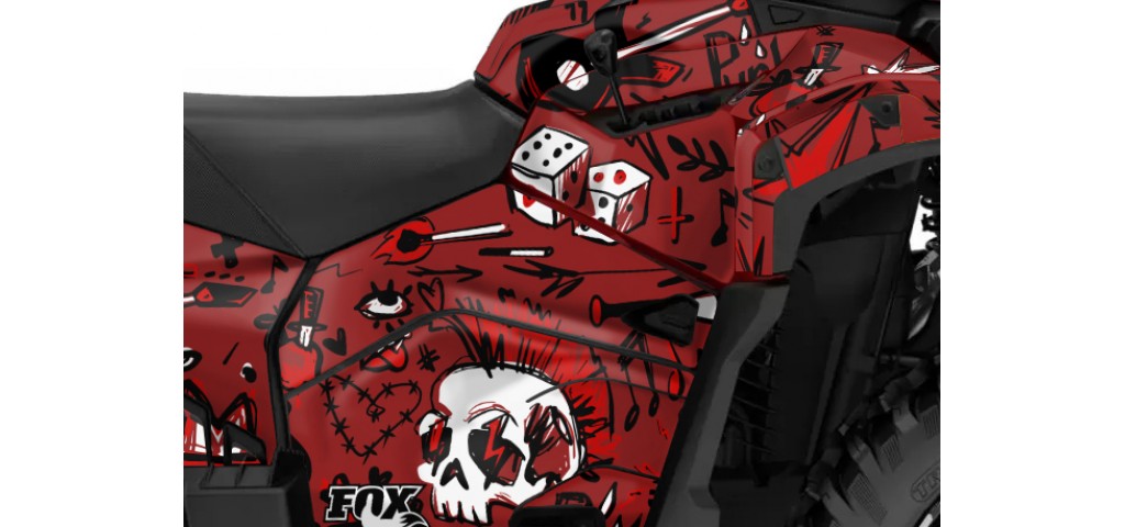 CAN-AM OUTLANDER G3 850 - 1000R -- 2025 GRAPHIC SET - DECAL KIT