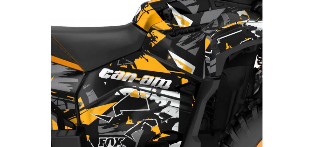 CAN-AM OUTLANDER G3 850 - 1000R -- 2025 GRAPHIC SET - DECAL KIT