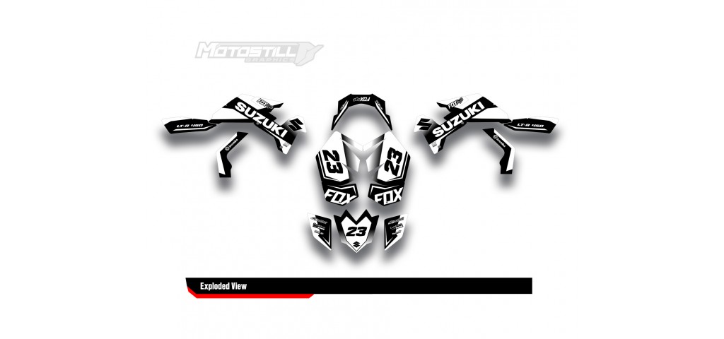 SUZUKI LTR450 GRAPHIC STICKER SET DECAL KIT