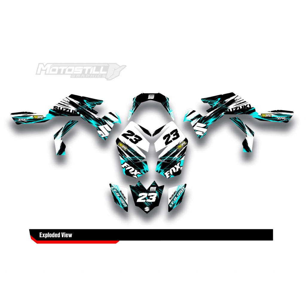 SUZUKI LTR450 GRAPHIC STICKER SET DECAL KIT