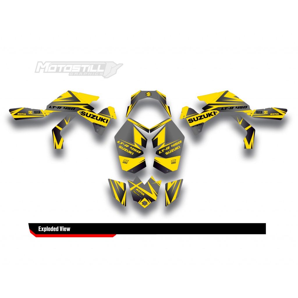 SUZUKI LTR450 GRAPHIC STICKER SET DECAL KIT