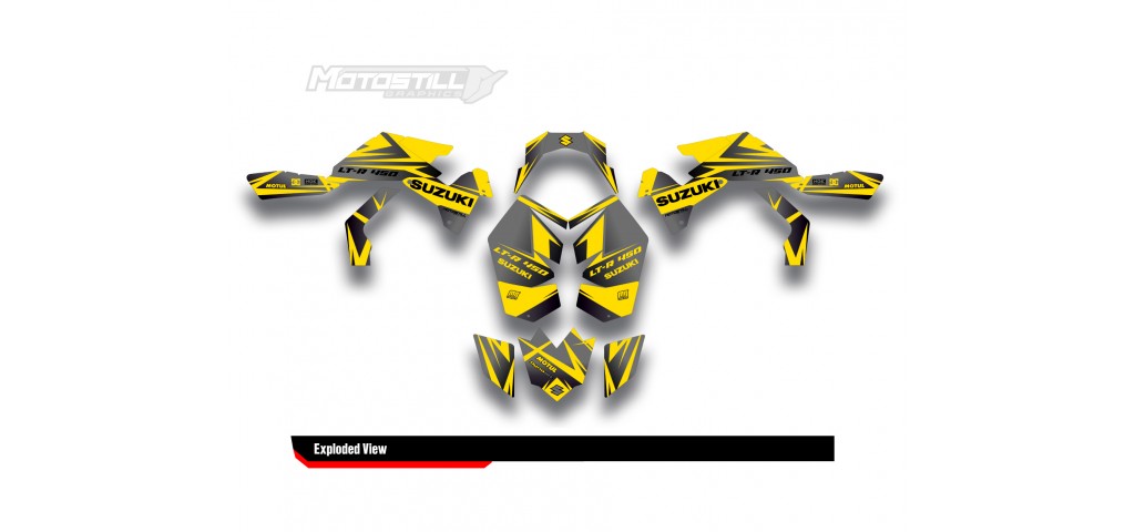 SUZUKI LTR450 GRAPHIC STICKER SET DECAL KIT