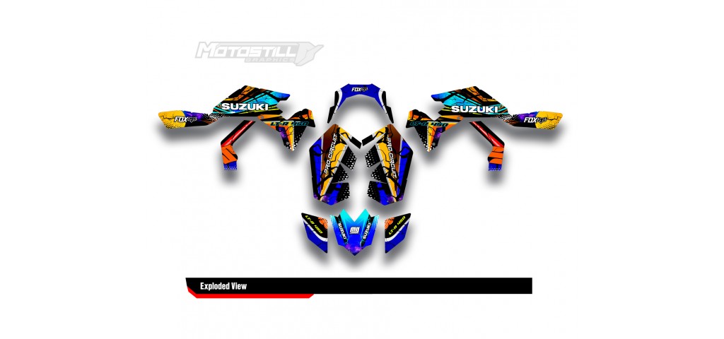 SUZUKI LTR450 GRAPHIC STICKER SET DECAL KIT