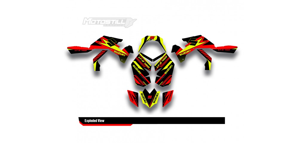 SUZUKI LTR450 GRAPHIC STICKER SET DECAL KIT