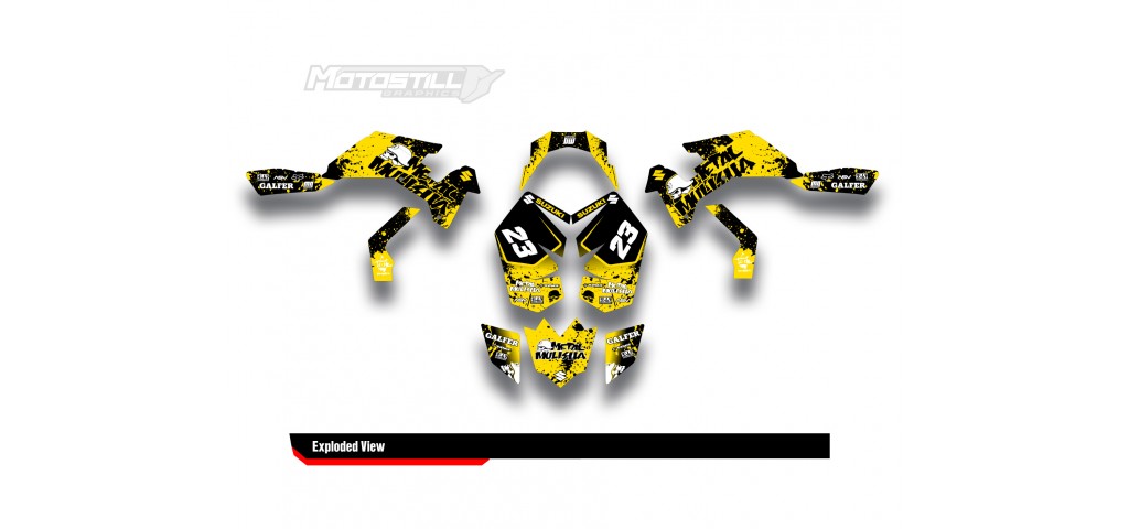 SUZUKI LTR450 GRAPHIC STICKER SET DECAL KIT
