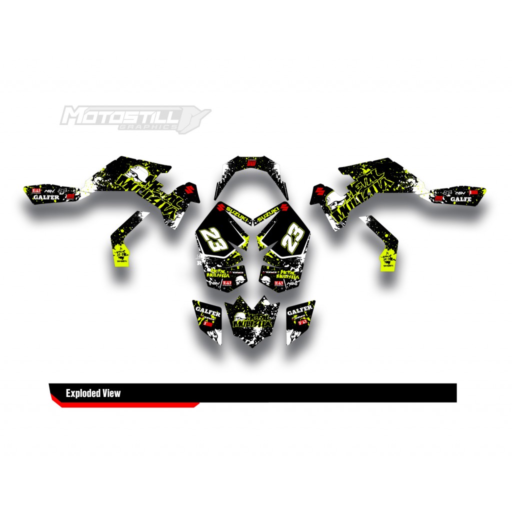 SUZUKI LTR450 GRAPHIC STICKER SET DECAL KIT