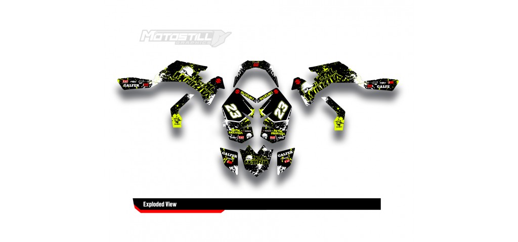 SUZUKI LTR450 GRAPHIC STICKER SET DECAL KIT