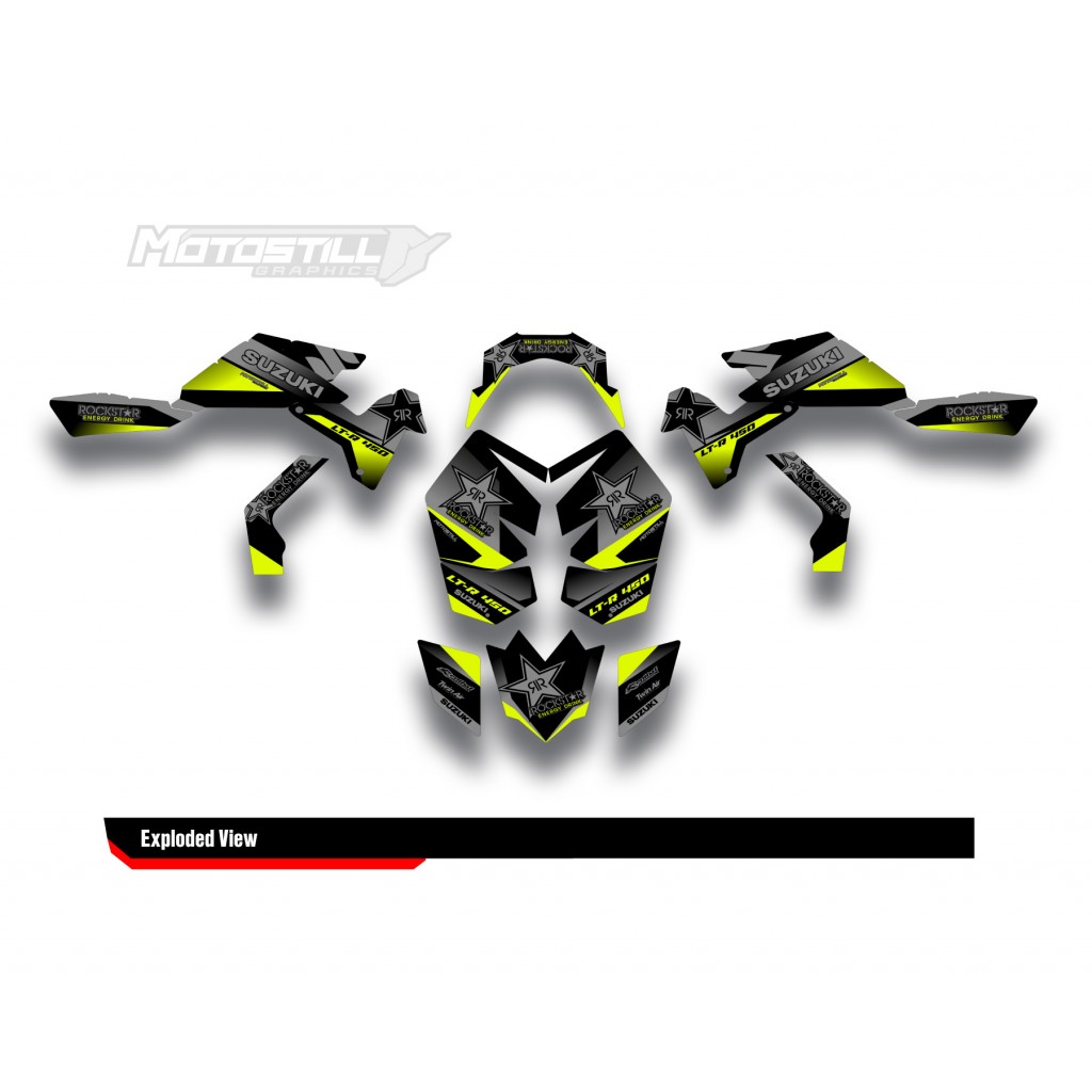 SUZUKI LTR450 GRAPHIC STICKER SET DECAL KIT