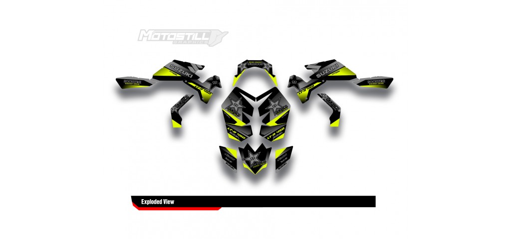 SUZUKI LTR450 GRAPHIC STICKER SET DECAL KIT