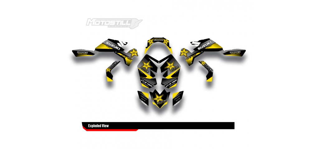SUZUKI LTR450 GRAPHIC STICKER SET DECAL KIT