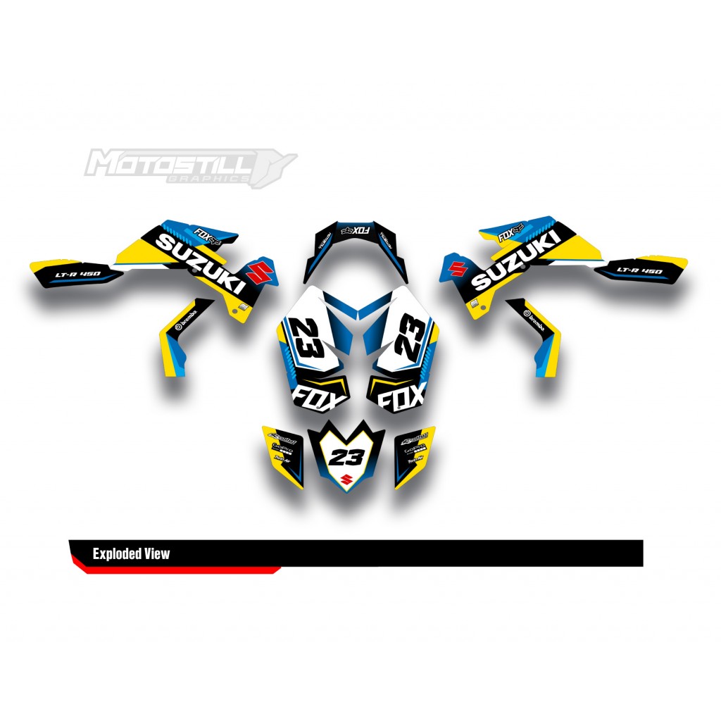 SUZUKI LTR450 GRAPHIC STICKER SET DECAL KIT