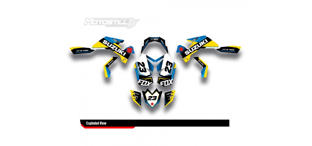 SUZUKI LTR450 GRAPHIC STICKER SET DECAL KIT