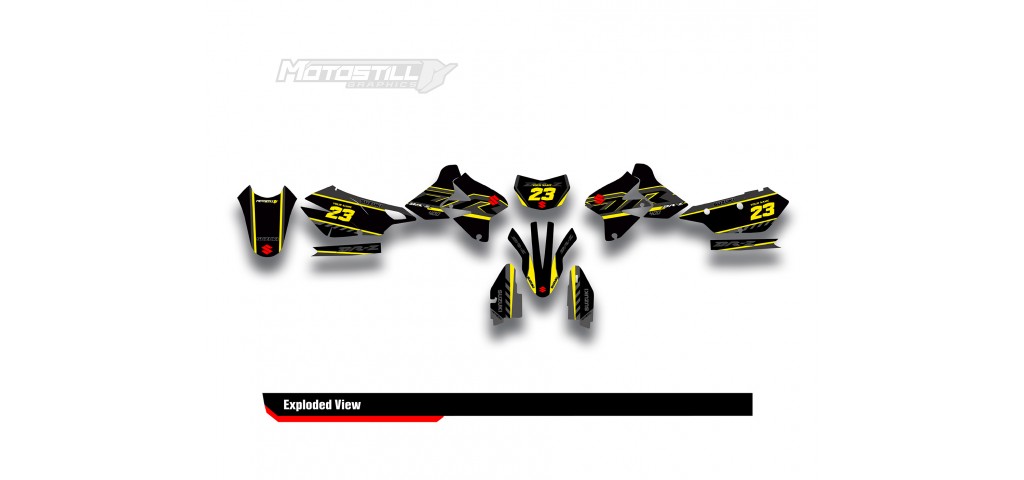SUZUKI DRZ GRAPHIC STICKER SET DECAL KIT