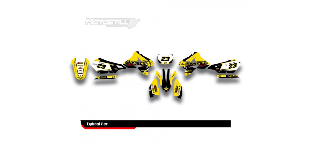 SUZUKI DRZ GRAPHIC STICKER SET DECAL KIT