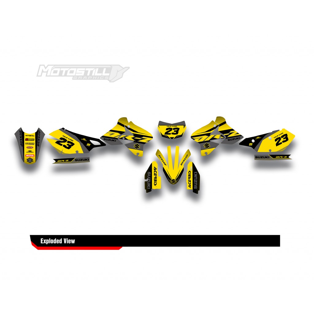 SUZUKI DRZ GRAPHIC STICKER SET DECAL KIT