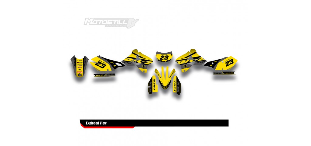 SUZUKI DRZ GRAPHIC STICKER SET DECAL KIT
