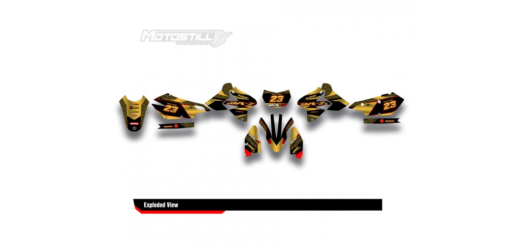 SUZUKI DRZ GRAPHIC STICKER SET DECAL KIT
