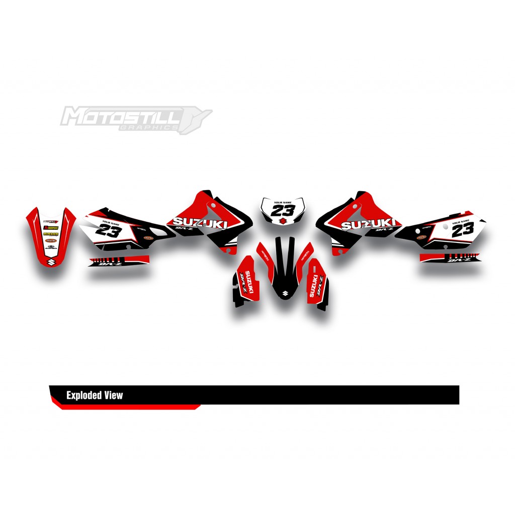 SUZUKI DRZ GRAPHIC STICKER SET DECAL KIT