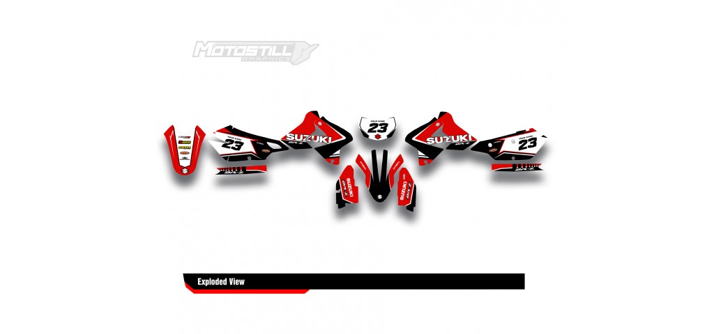 SUZUKI DRZ GRAPHIC STICKER SET DECAL KIT