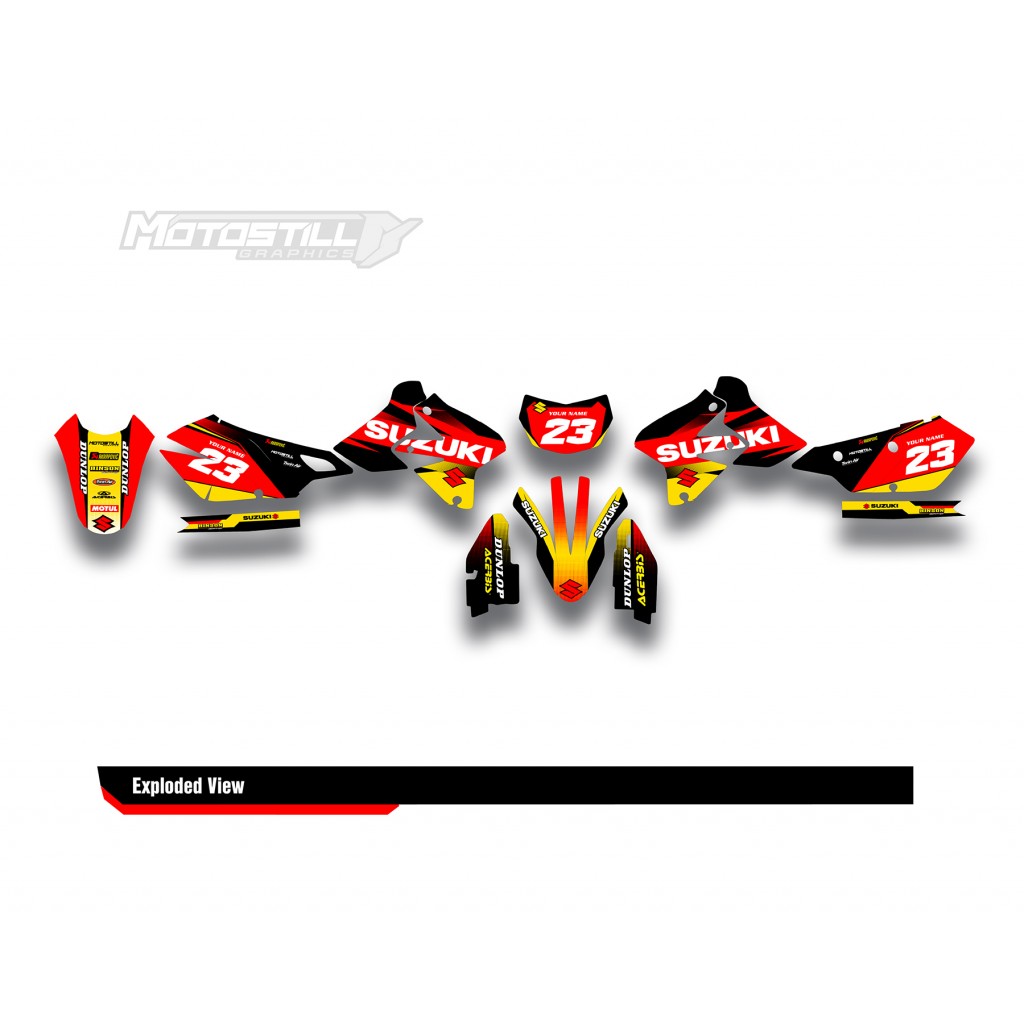 SUZUKI DRZ GRAPHIC STICKER SET DECAL KIT