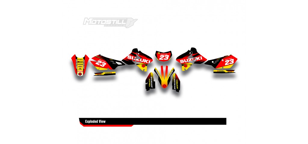 SUZUKI DRZ GRAPHIC STICKER SET DECAL KIT
