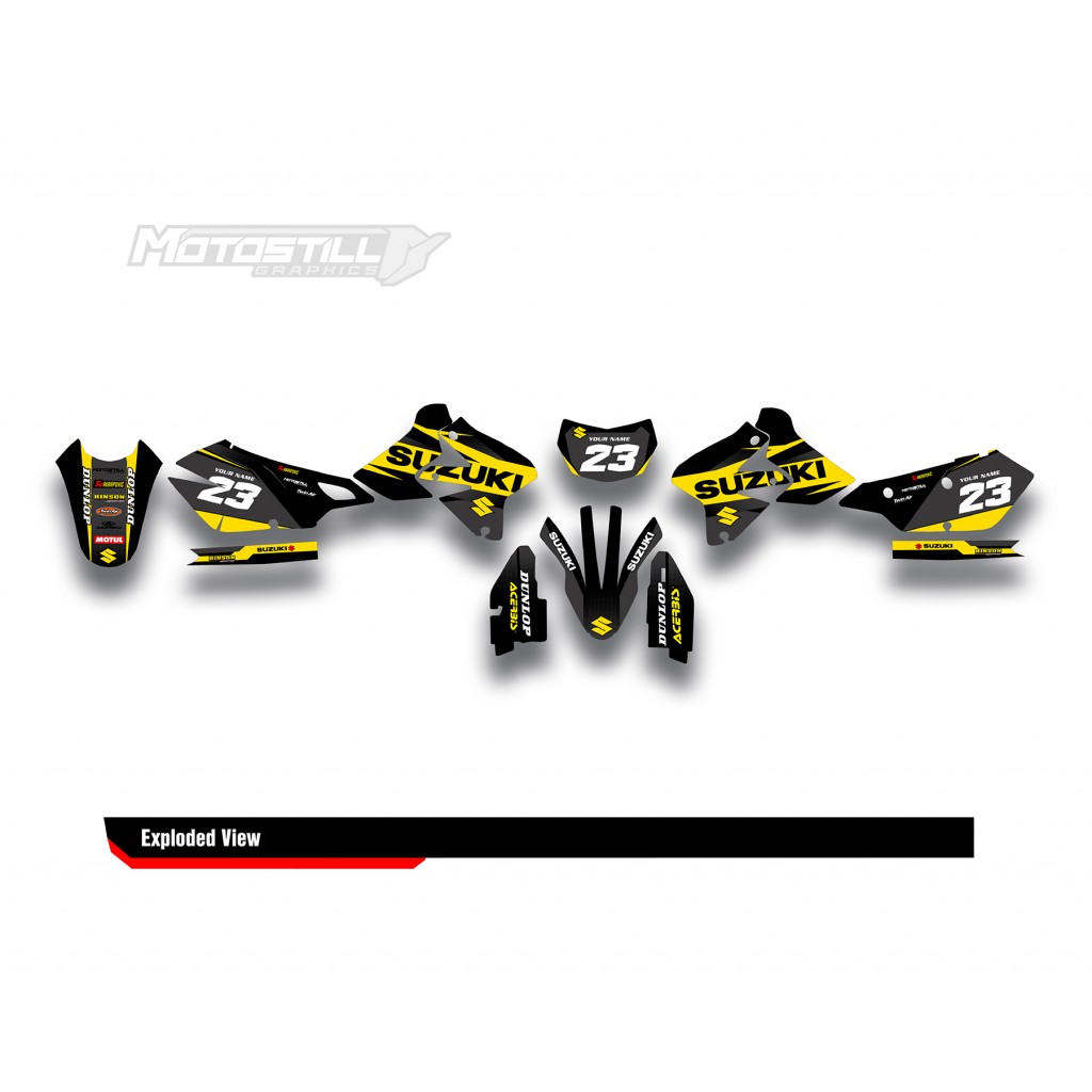 SUZUKI DRZ GRAPHIC STICKER SET DECAL KIT