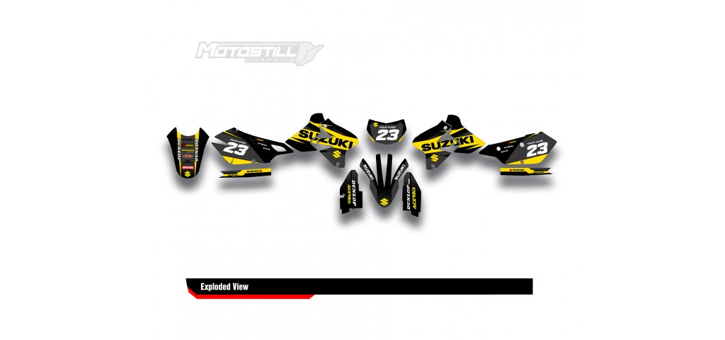 SUZUKI DRZ GRAPHIC STICKER SET DECAL KIT