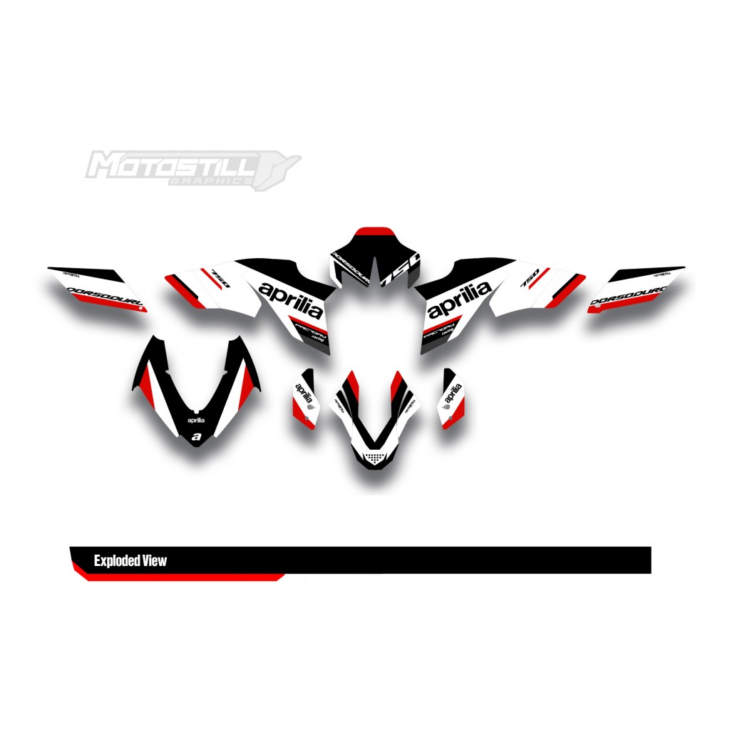 APRILIA DORSODURO 750 GRAPHIC SET - DECAL KIT