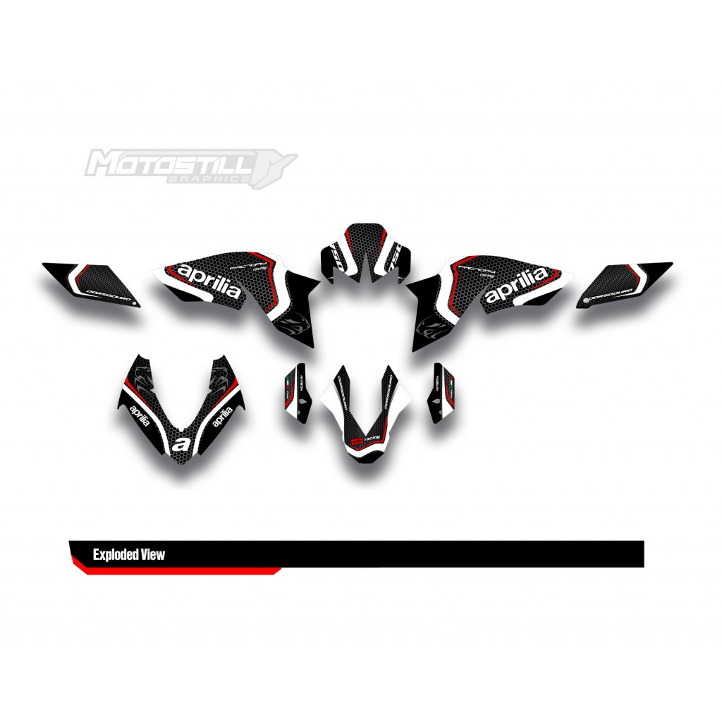 APRILIA DORSODURO 750 GRAPHIC SET - DECAL KIT