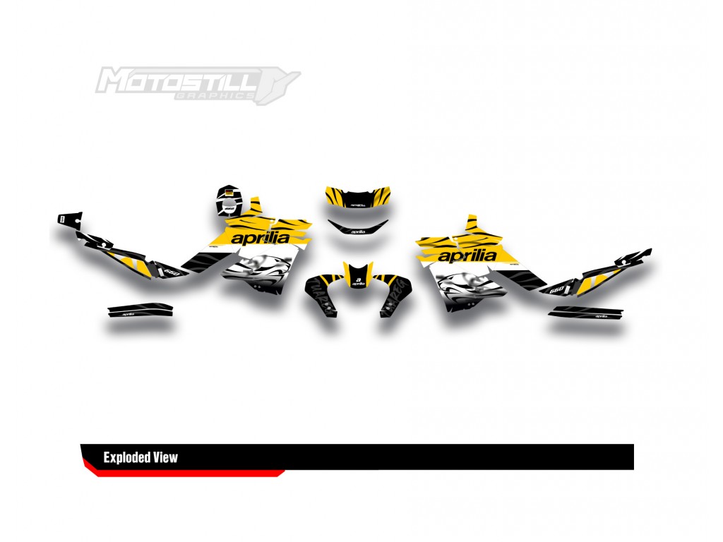 APRILIA TUAREG 660 GRAPHIC SET - DECAL KIT