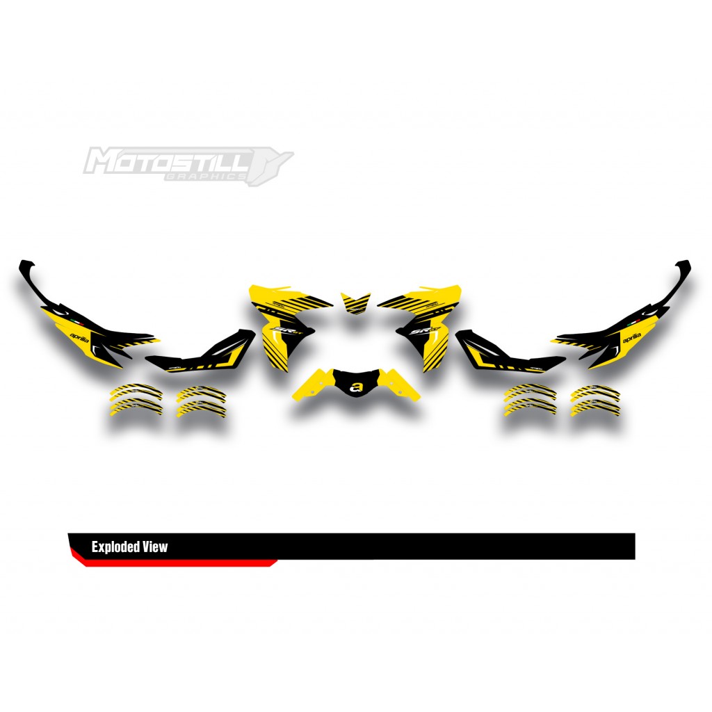 APRILIA SR GT 125-200 GRAPHIC SET - DECAL KIT